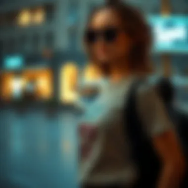 Trendy outfit showcasing modern shirt and t-shirt styles