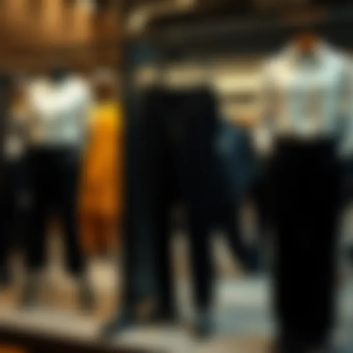 Fashion History of Black Trousers History of black fabric trousers displayed in a fashion timeline