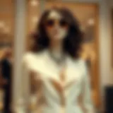 Stylish twin set outfit displayed elegantly on a mannequin