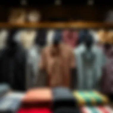 Diverse Styles of Italian Shirts A collection of stylish Italian shirts in a boutique