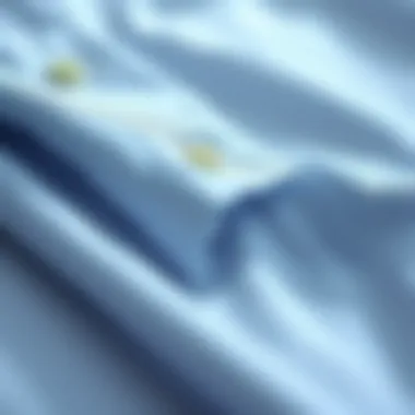 Quality Fabrics in Italian Design Close-up of premium Italian shirt fabric and texture