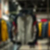 Stylish sport jacket on a hanger