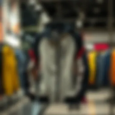 Stylish sport jacket on a hanger