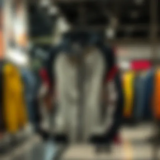 Stylish sport jacket on a hanger