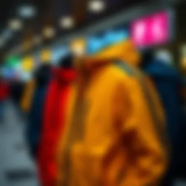 Color palette of trendy jacket options