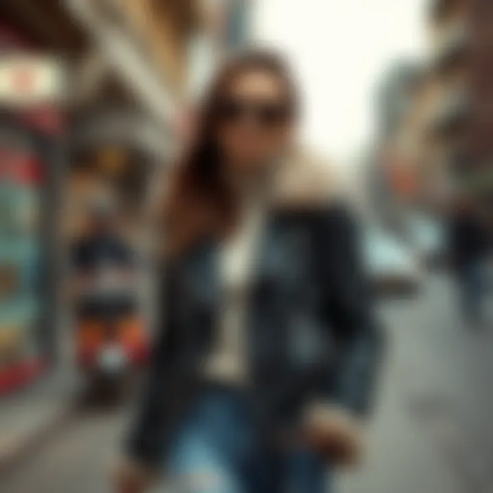 Trendy Street Style Inspiration Trendy street style featuring a fur biker jacket