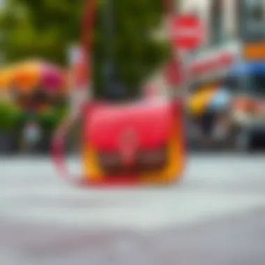 Chic crossbody bag in vibrant colors