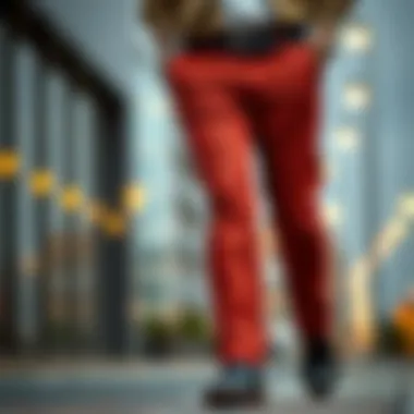 Modern Thick Trousers Design A stylish pair of thick trousers showcasing modern design