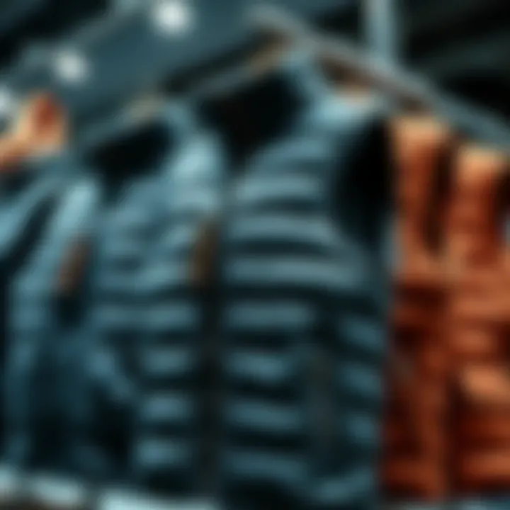 Diverse Designs of Modern Quilted Vests Different designs of quilted puffer vests on display