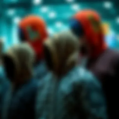 Variety of kapitoneli kap designs displayed together