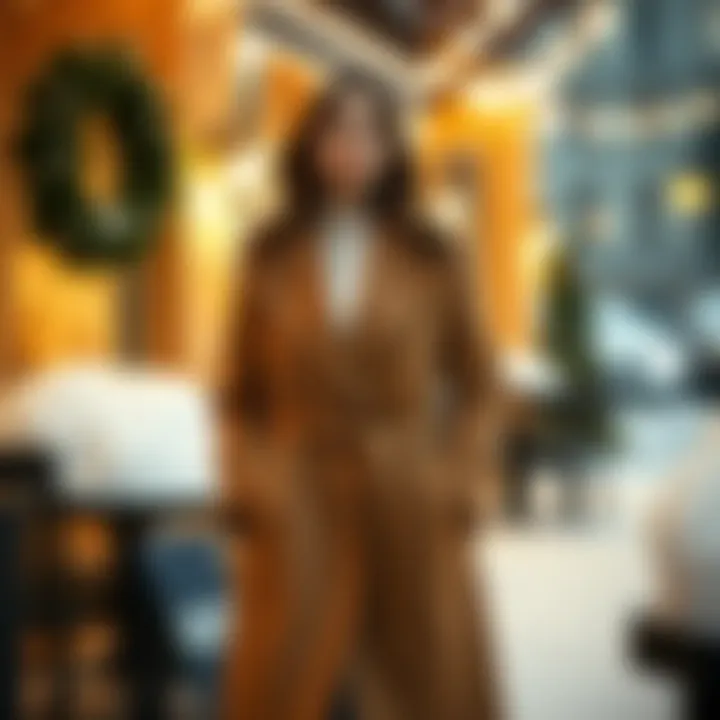 Chic Winter Ensemble with Wool Coats Cozy winter setting showcasing a chic ensemble featuring a wool coat