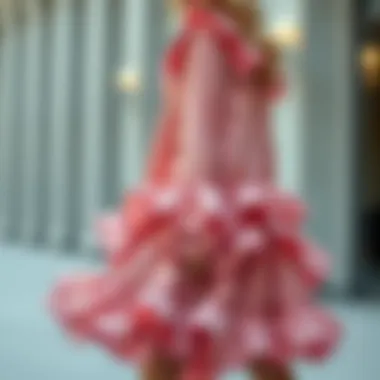 Elegant Layered Ruffled Skirt Design Elegant layered ruffled skirt design