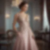 Elegant evening dress design for mothers-in-law