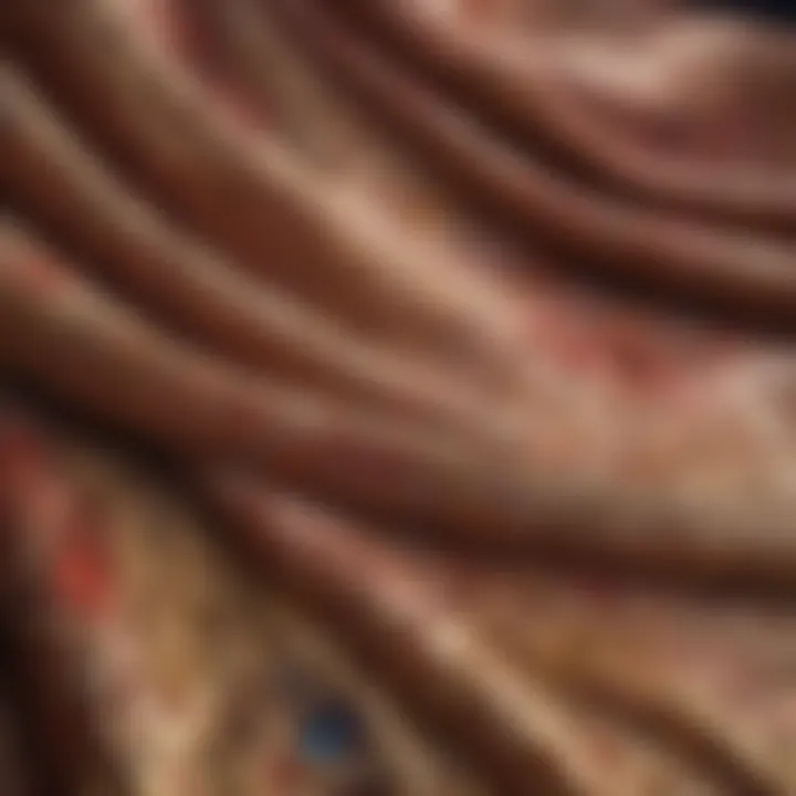 A close-up view of Kayra's fabric quality and crafting details.
