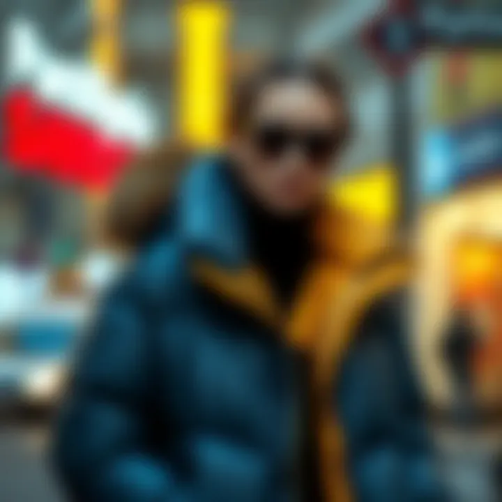 Fashion trends featuring down jackets in modern outfits