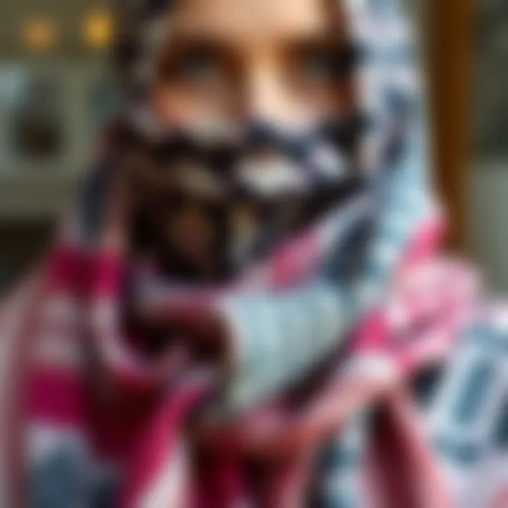 Elegant scarf with unique pattern