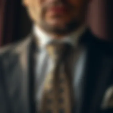 Elegant Kiğılı Tie on Formal Suit Elegant Kiğılı tie showcased on a formal suit