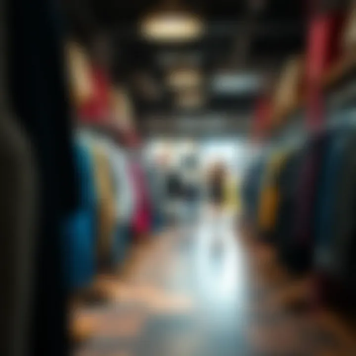 A cozy shopping environment showcasing diverse clothing styles
