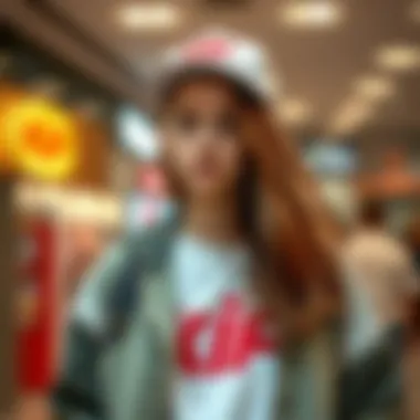 Fashion-Forward Young Adult A fashion-forward young adult wearing Kip Outlet apparel
