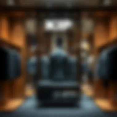 Kip Store Interior Kip store interior highlighting tailored suit collection