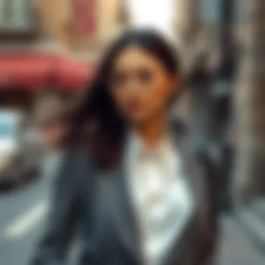 Chic Styling with Accessories for the Suit A fashionable combination of herringbone suit with accessories