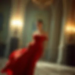 Elegant red dress showcasing a sophisticated design