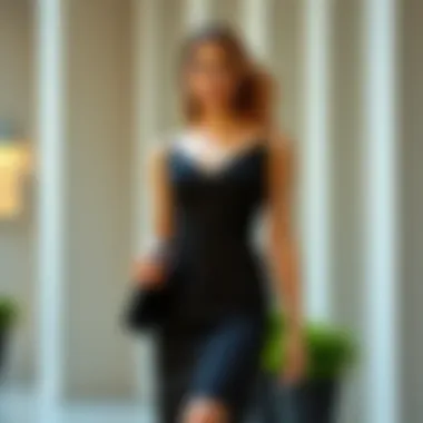 Chic Sophistication: Short Dress for Formal Events Chic short dress styled for a formal event