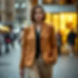 Chic Short Blazer Ensemble Chic short blazer in a stylish outfit