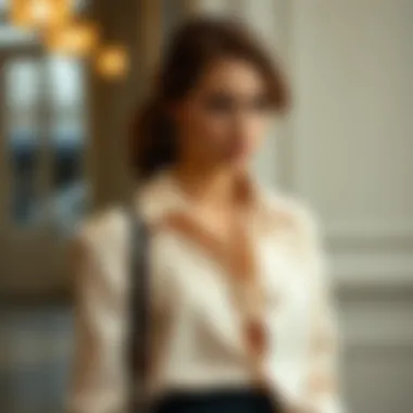 Elegantly styled classic outfit with timeless appeal