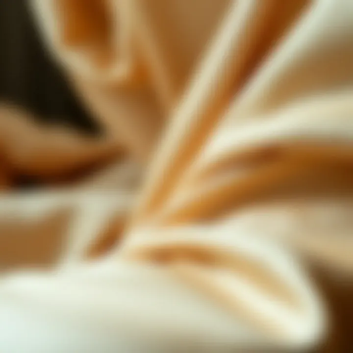 Close-up of luxurious fabric and classic design details