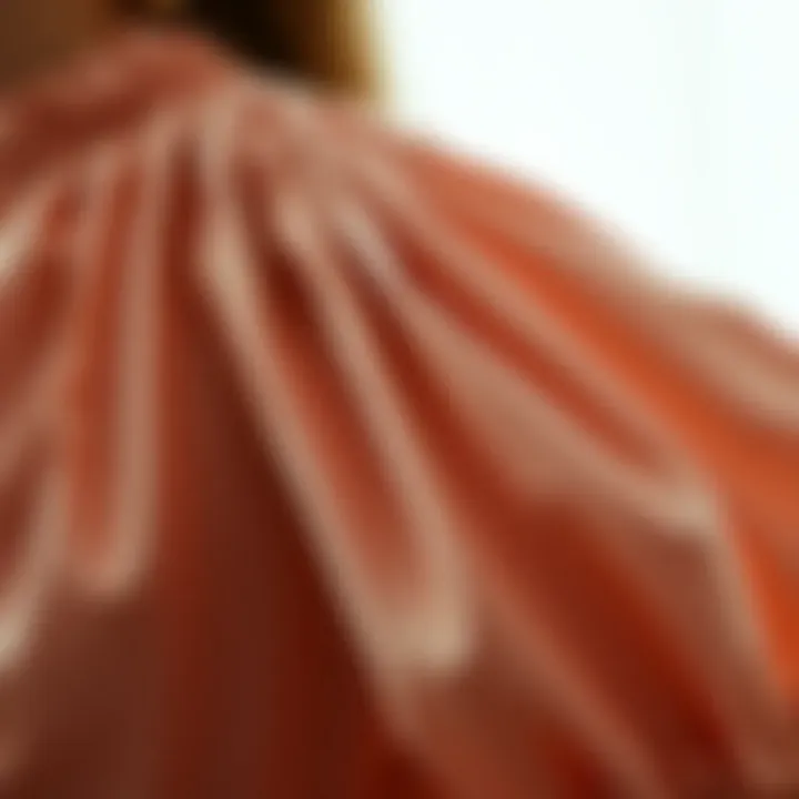 Texture Matters: Fabric Insights of Elastic Sleeve Blouses Close-up of the fabric texture of an elastic sleeve blouse