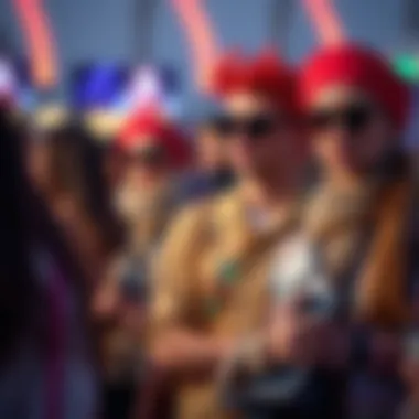 Fashionable attendees showcasing their unique styles