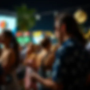 Social gathering reflecting lifestyle choices at the event