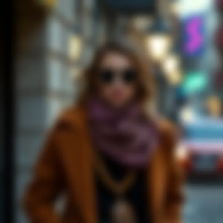 Stylish outfit pairing a coat with accessories
