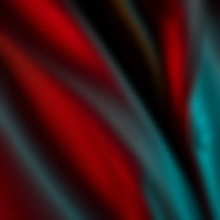 Close-up of fabric texture showcasing luxury