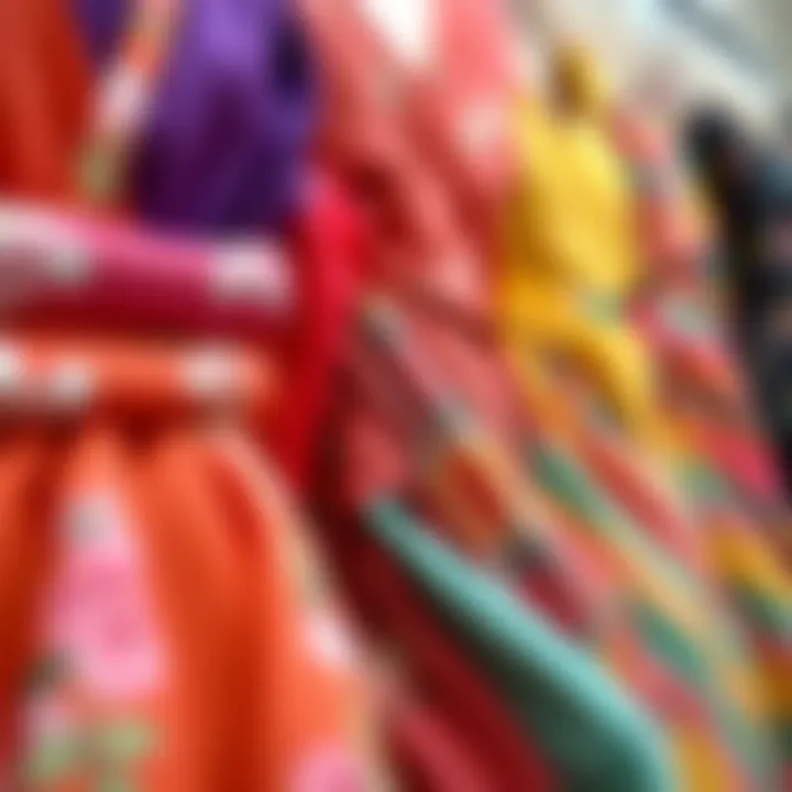 Colorful fabric swatches representing various styles