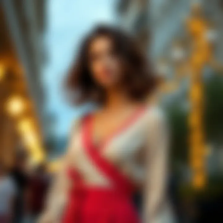 Fashionable outfit combinations featuring a crisscross dress