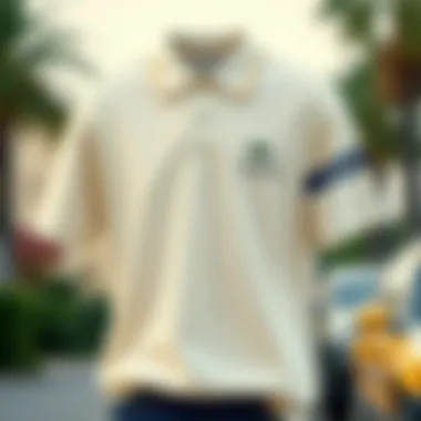 Heritage of Lacoste: A Vintage Polo Shirt A vintage Lacoste polo shirt representing heritage