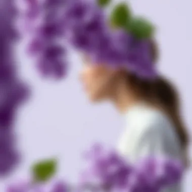 Understanding the Psychological Impact of Lilac Mood board illustrating the psychological effects of the color lilac