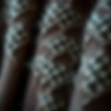 Close-up of luxurious wool fabric texture