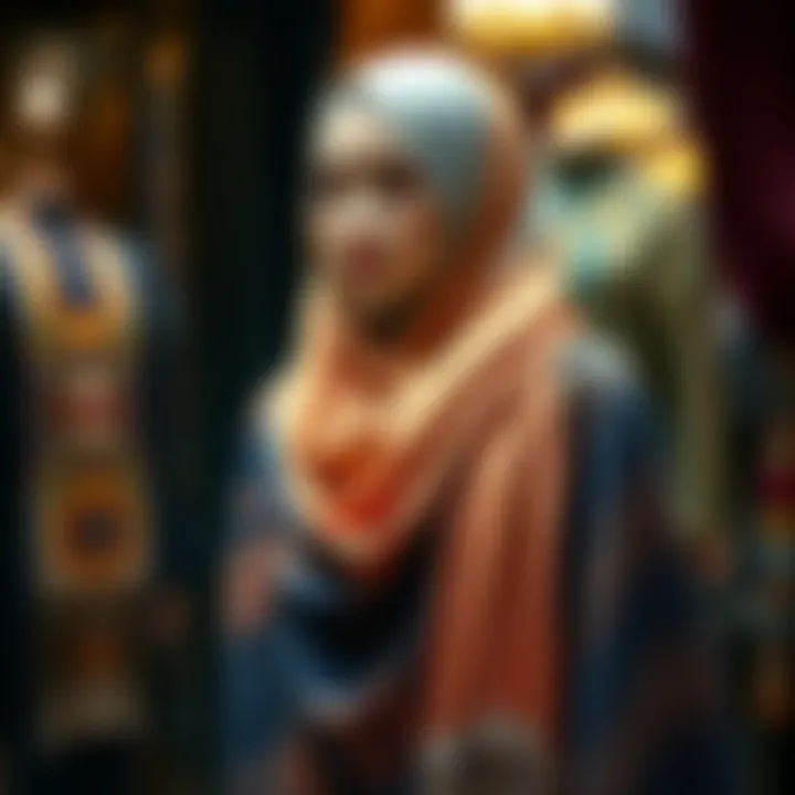 Elegant Matmazel Shawl Display