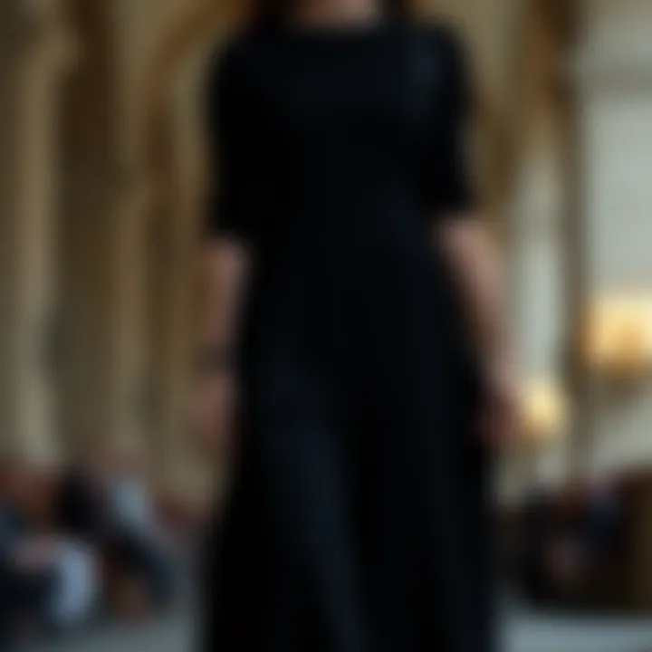 Historical evolution of the midi black dress in fashion