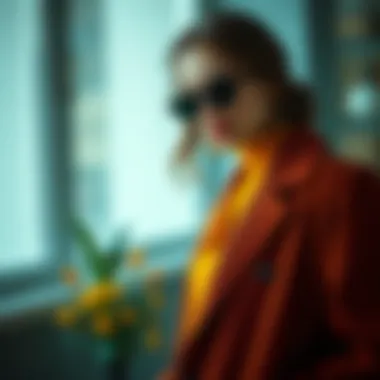 Color Theory in Fashion An artistic representation of color theory in fashion, with color swatches and style inspirations