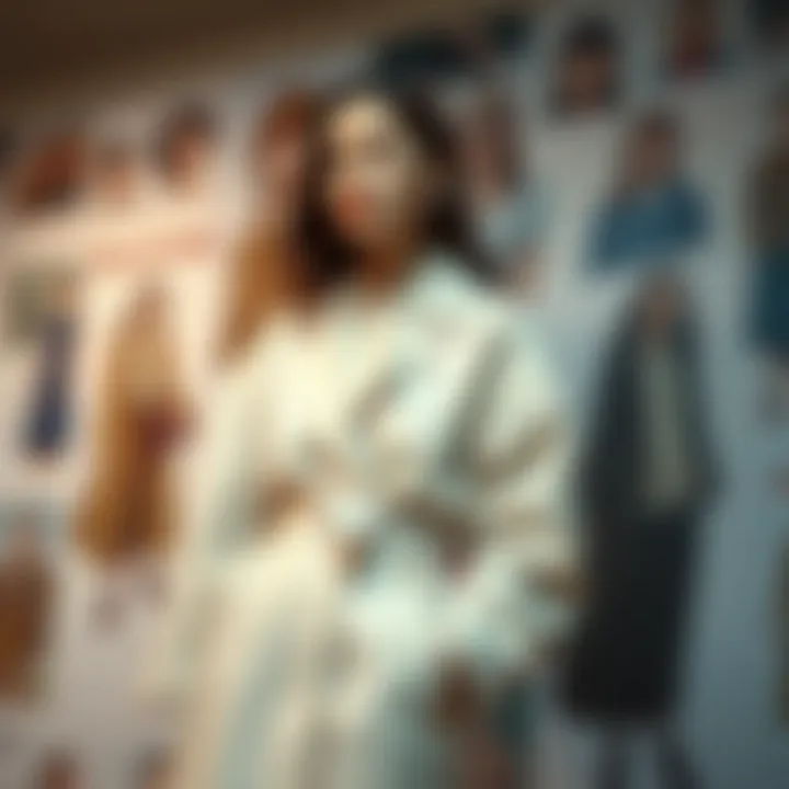 A mood board featuring different fashion styles and trends, inspiring personal expression