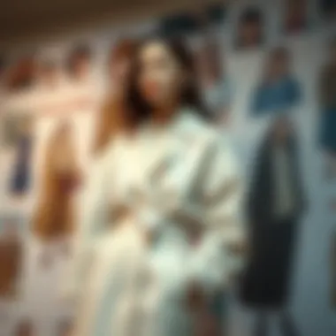Fashion Mood Board for Personal Expression A mood board featuring different fashion styles and trends, inspiring personal expression
