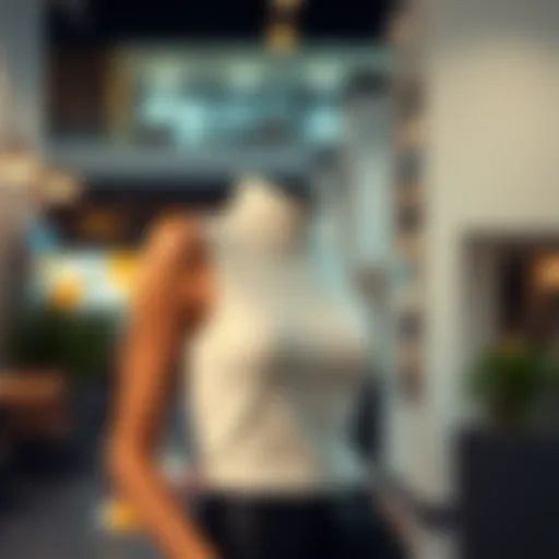 Elegant sleeveless turtleneck top in a modern setting