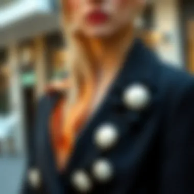 Contemporary Trends with Oversized Pearl Buttons Modern fashion trends featuring oversized pearl buttons