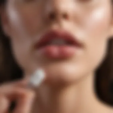Essentials for Natural Lip Care Natural ingredients used for lip care, with coconut oil as the focal point