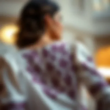 Elegant blouse design showcasing intricate patterns