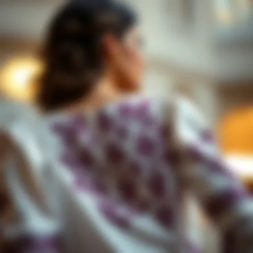 Elegant blouse design showcasing intricate patterns